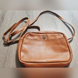 Womens Cochor small crossbody genuine leather light brown